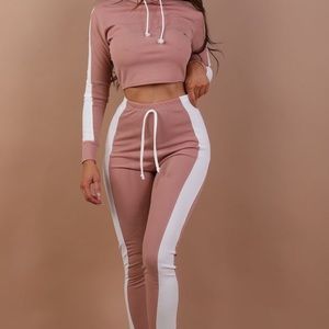 Crop top and jogger set